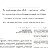 Por uma tecnologia crítica, reflexiva e engajada com o público