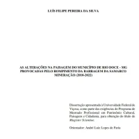 As alterações na paisagem do município de Rio Doce-MG provocadas pelo rompimento da barragem da Samarco mineração (2010-2022)