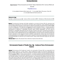 Desastre Ambiental da Barragem de Fundão, MG – Análise de Impactos  Socioambientais