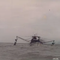 Barco pesqueiro em Regência