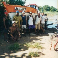 Pescadores da foz rio Doce