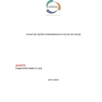 Plano de ações integradas da foz do rio Doce