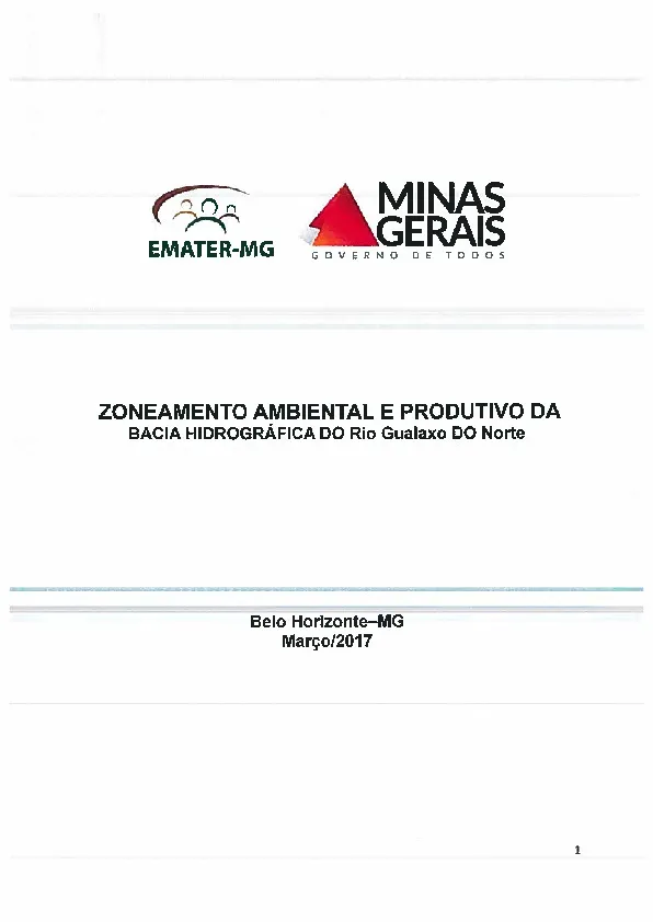 Zoneamento ambiental e produtivo da Bacia Hidrográfica do Rio Gualaxo do Norte / P17-DGN-629-00-Zoneamento_RGN-170301
