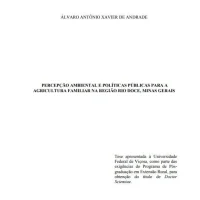 Percepção ambiental e políticas públicas para agricultura familiar na região do rio Doce, Minas Gerais.