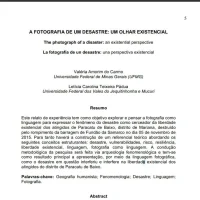 A fotografia de um desastre: um olhar existencial.