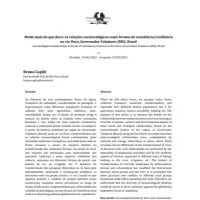 Muito mais do que doce: as relações socioecológicas como formas de resistência/resiliência no rio Doce, Governador Valadares (MG), Brasil.