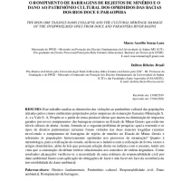 O Rompimento De Barragens De Rejeitos De Minério E O  Dano Ao Patrimônio Cultural Dos Oprimidos Das Bacias  Dos Rios Doce E Paraopeba