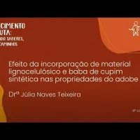 16º Conhecimento em Pauta – Efeito da incorporação de material lignocelulósico e baba de cupim sintética nas propriedades do adobe.
