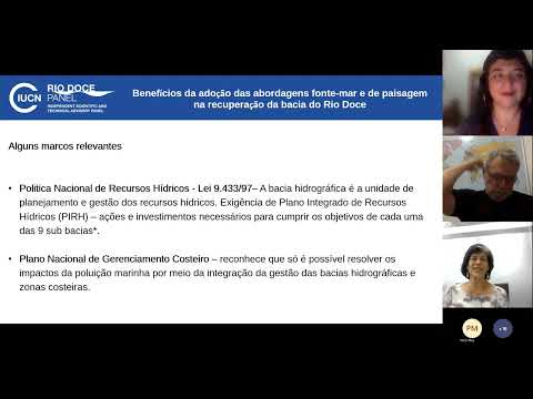 8º Webinário Conhecimento em Pauta – Abordagens de fonte-mar e de paisagem: integração da qualidade da água e conservação da biodiversidade  na restauração do rio Doce.